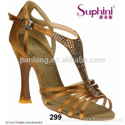 Rhinestone Salsa Dance Shoe Black